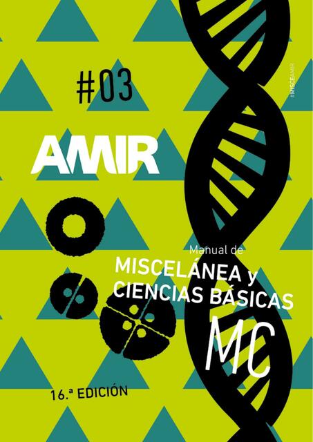 MANUAL AMIR MISCELÁNEA Y CIENCIAS BÁSICAS 16 ED