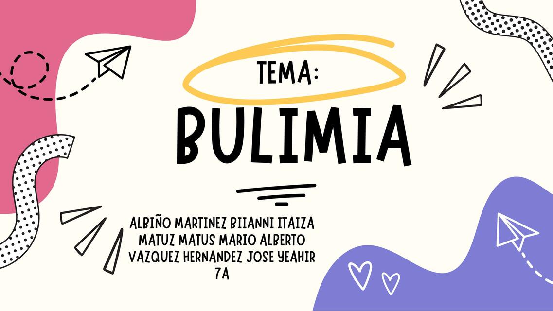 PresentaciónPRESENTACION BULIMIA