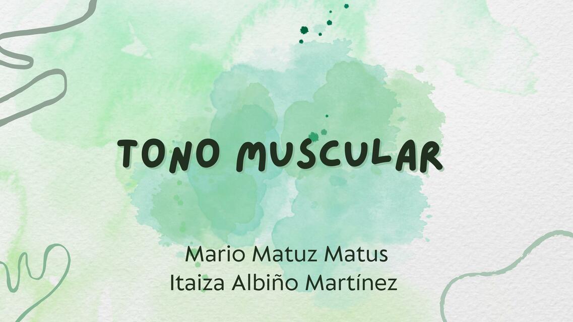 TONO MUSCULAR