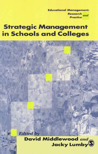 Strategic Management In Schools And Colleges